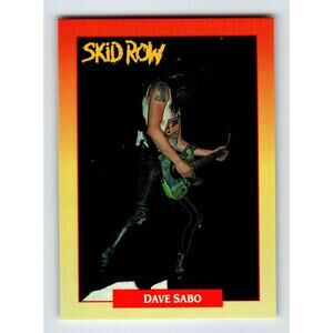 Skid Row Dave Sabo 1991 Rockcards Brockum 128